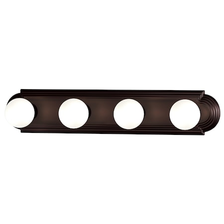 Maxim Essentials 4-Light 24" Wide Oil Rubbed Bronze Vanity Light 7124OI